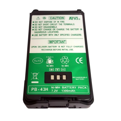 Batería para KENWOOD TH-K2/K4, 7.2 V., 1300 mAh, Ni-Mh.