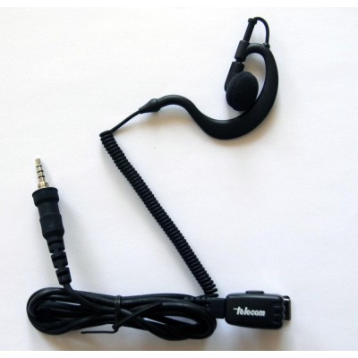 PIN-19-S2 Micro Auricular Orejera negro PTT para walkies ALINCO