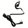 Micro-auricular ergonómico giratorio con micro tipo solapa, para KENWOOD, TEAM y HYT.