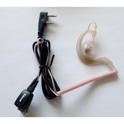 Micro-auricular ergonómico giratorio con micro tipo solapa, para KENWOOD, TEAM y HYT.