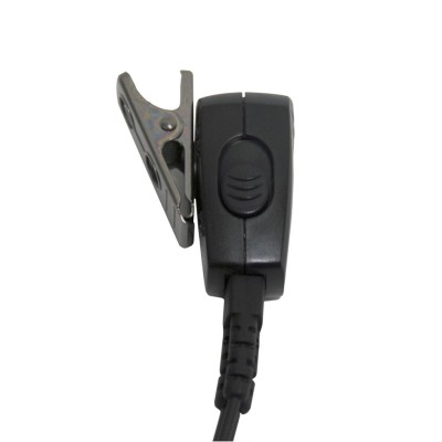 Micro-auricular VOX-PTT para HYT, cable rizado con tornillos. 