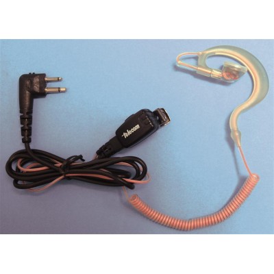 Micro-auricular ergonómico giratorio con micro tipo solapa, para MOTOROLA y TEAM.