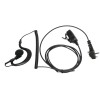 Micro-auricular con PTT de solapa para equipos Yaesu