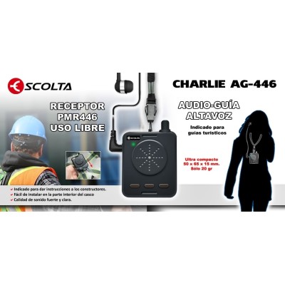 Audio-guía altavoz ESCOLTA CHARLIE AG-446