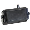 Altavoz tipo rectangular, inclinable, con nivel de volumen.