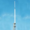 Antena base VHF, vertical, de fibra de vidrio para 148-158 MHz.