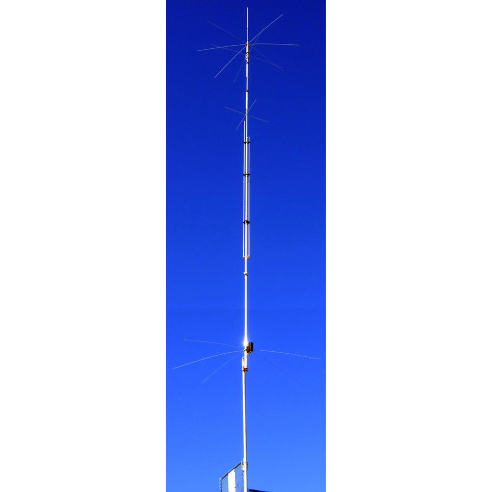 Antena vertical HF para 9 bandas.