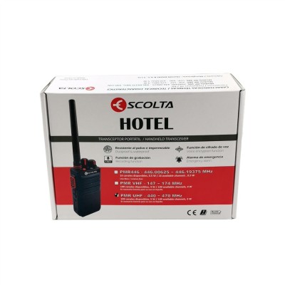 Walkie-talkie ESCOLTA HOTEL PMR446 y UHF