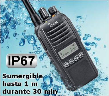 IP67 ICOM DIGITAL IC-F1100DS / IC-F2100DS